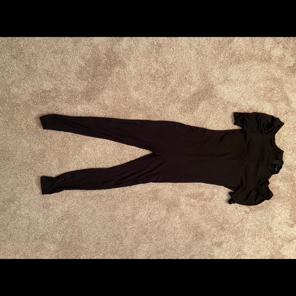 Fashion Nova Puff Sleeve Jumpsuit Size L